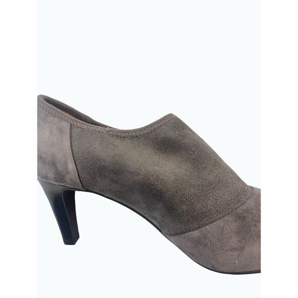 Ecco Shoes Casual Pump Heels Slip On Grey Suede Closed Toe 37 US 6 6.5 - Picture 5 of 6